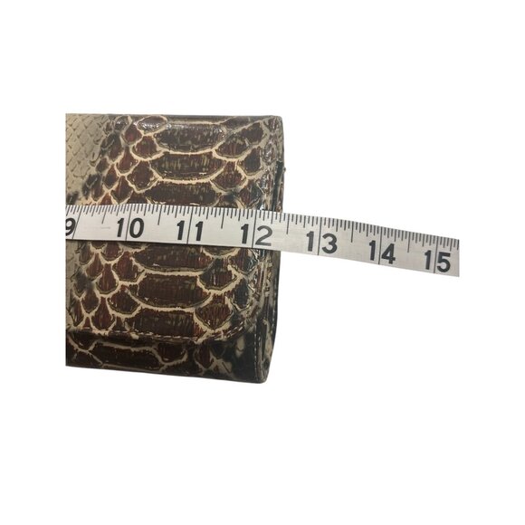 EBISU Snakeskin Pattern Clutch With Wristlet Strap - Picture 7 of 7